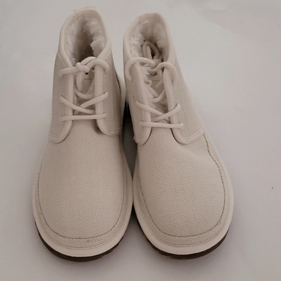UGG NEUMEL TENCEL Lace Up Ankle Booties in Natural